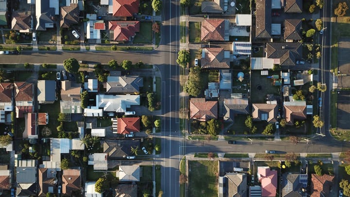 Aerial view of homes in Neighbourhood